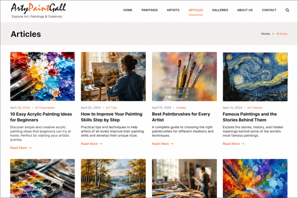 articles art artypaintgall