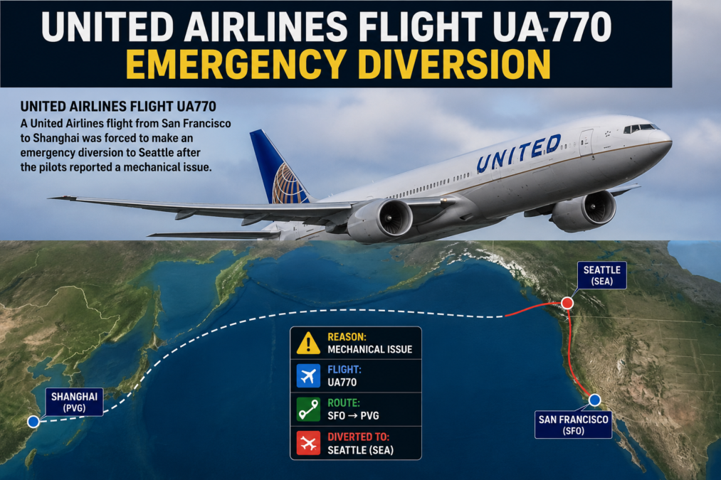 united airlines flight ua770 emergency diversion